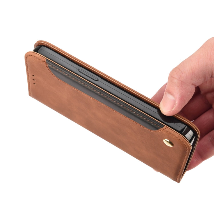 For Xiaomi Poco X4 Pro 5G Skin Feel Magnetic Splicing Leather Phone Case