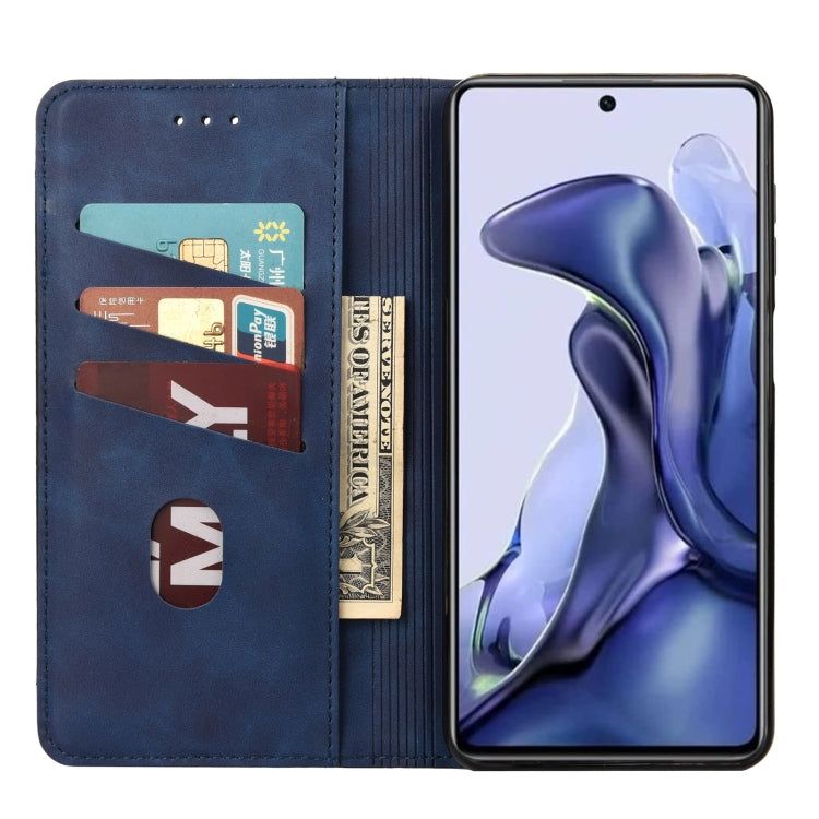 For Xiaomi Poco X4 Pro 5G Skin Feel Magnetic Splicing Leather Phone Case