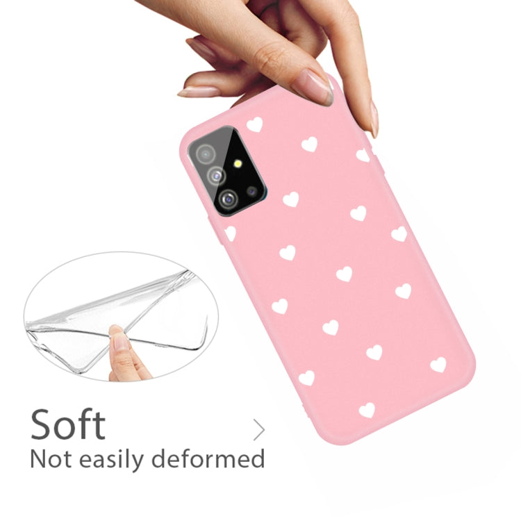 For Galaxy S20+ Multi Love Heart Pattern Frosted TPU Protective Case