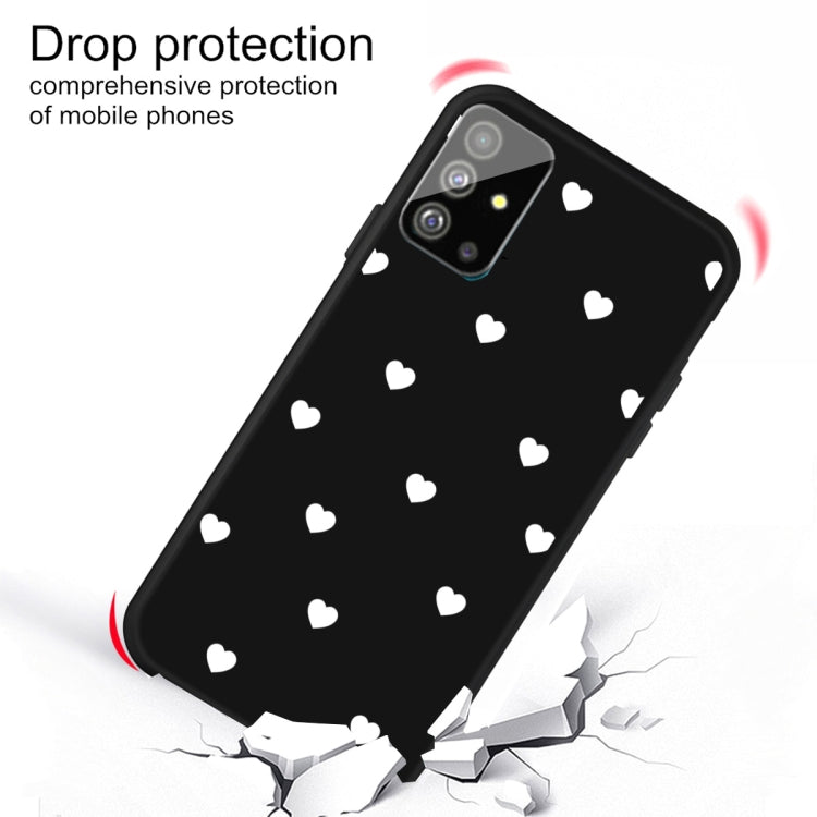 For Galaxy S20+ Multi Love Heart Pattern Frosted TPU Protective Case