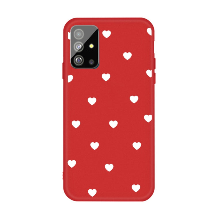 For Galaxy S20+ Multi Love Heart Pattern Frosted TPU Protective Case