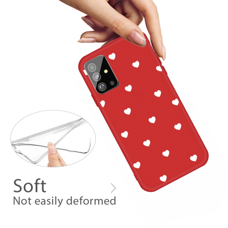 For Galaxy S20+ Multi Love Heart Pattern Frosted TPU Protective Case