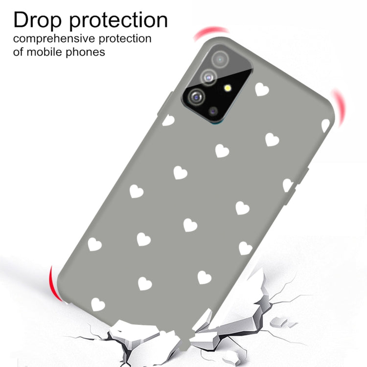 For Galaxy S20+ Multi Love Heart Pattern Frosted TPU Protective Case