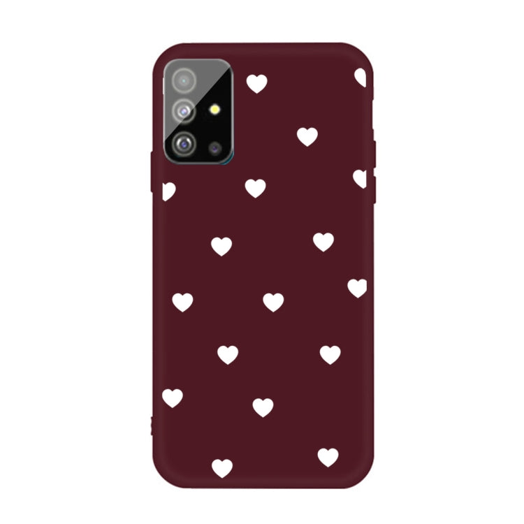 For Galaxy S20+ Multi Love Heart Pattern Frosted TPU Protective Case