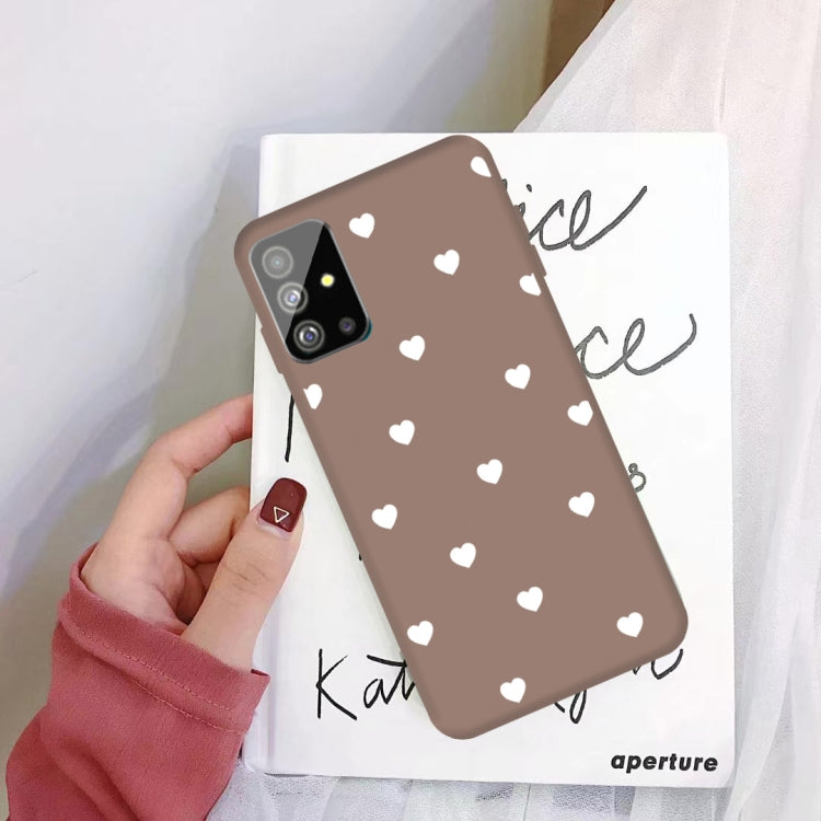 For Galaxy S20+ Multi Love Heart Pattern Frosted TPU Protective Case