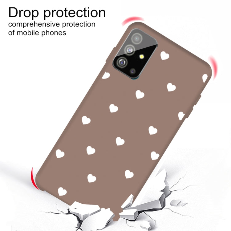 For Galaxy S20+ Multi Love Heart Pattern Frosted TPU Protective Case
