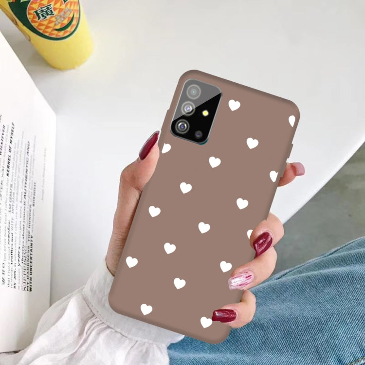 For Galaxy S20+ Multi Love Heart Pattern Frosted TPU Protective Case