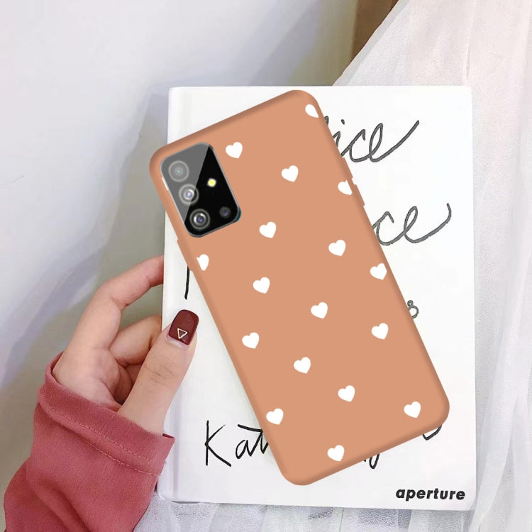 For Galaxy S20+ Multi Love Heart Pattern Frosted TPU Protective Case