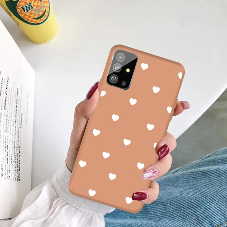 For Galaxy S20+ Multi Love Heart Pattern Frosted TPU Protective Case