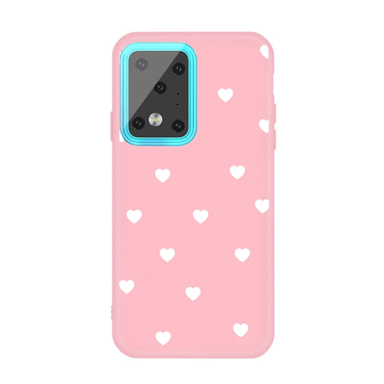 For Galaxy S20 Ultra Multi Love Heart Pattern Frosted TPU Protective Case