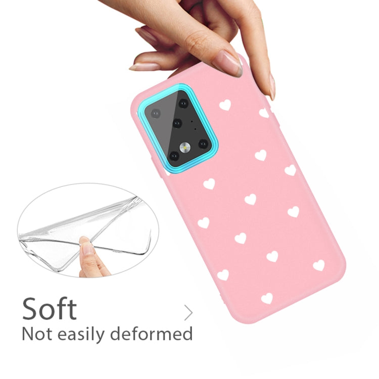 For Galaxy S20 Ultra Multi Love Heart Pattern Frosted TPU Protective Case