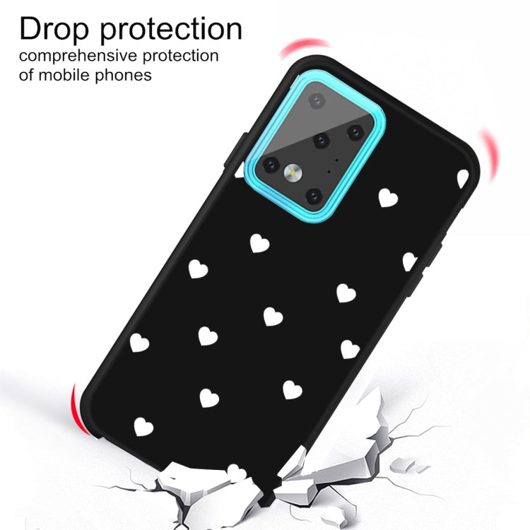 For Galaxy S20 Ultra Multi Love Heart Pattern Frosted TPU Protective Case