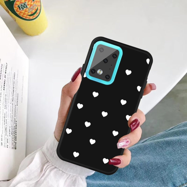 For Galaxy S20 Ultra Multi Love Heart Pattern Frosted TPU Protective Case