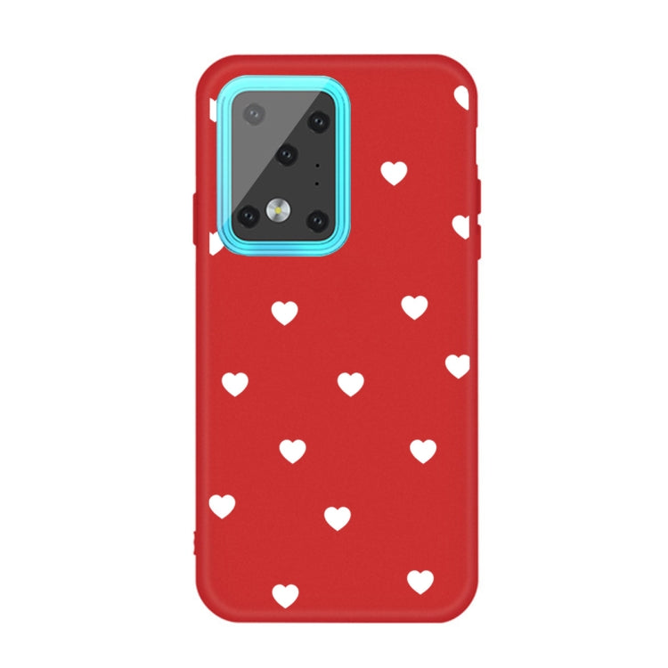 For Galaxy S20 Ultra Multi Love Heart Pattern Frosted TPU Protective Case