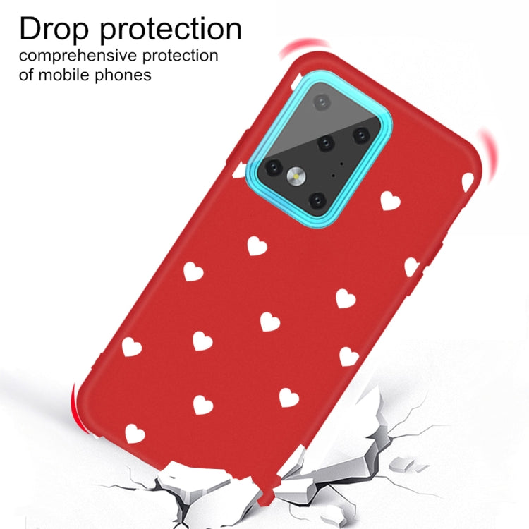 For Galaxy S20 Ultra Multi Love Heart Pattern Frosted TPU Protective Case