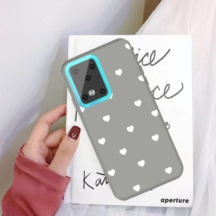 For Galaxy S20 Ultra Multi Love Heart Pattern Frosted TPU Protective Case