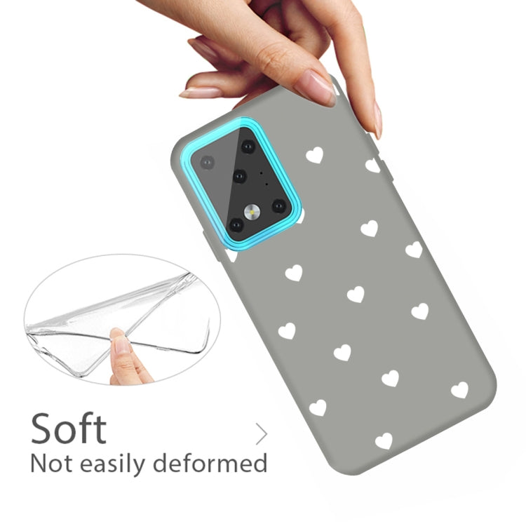 For Galaxy S20 Ultra Multi Love Heart Pattern Frosted TPU Protective Case