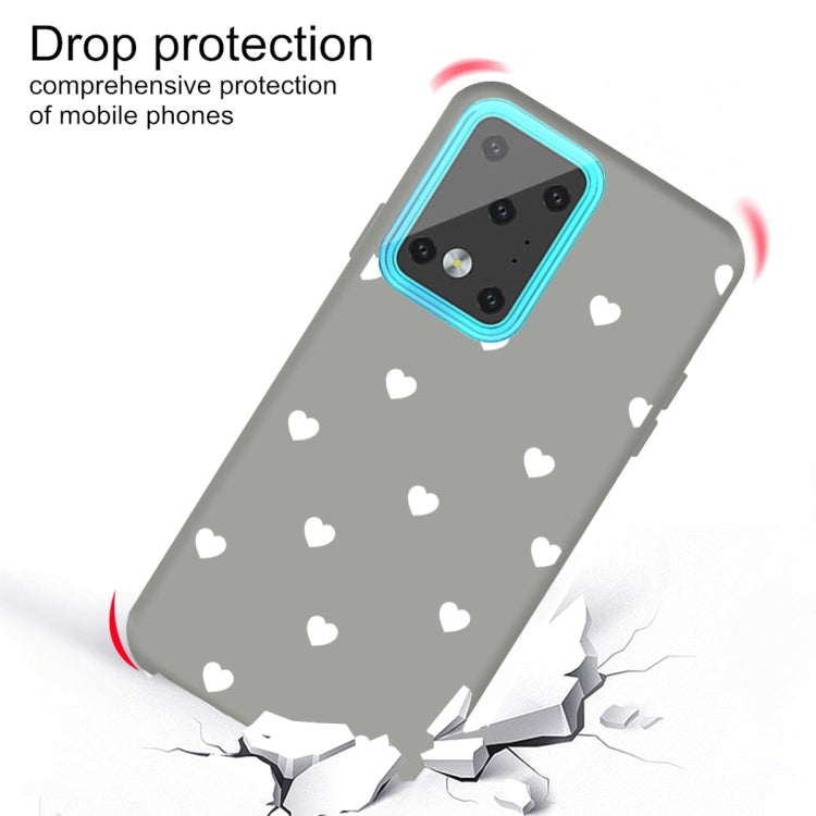 For Galaxy S20 Ultra Multi Love Heart Pattern Frosted TPU Protective Case