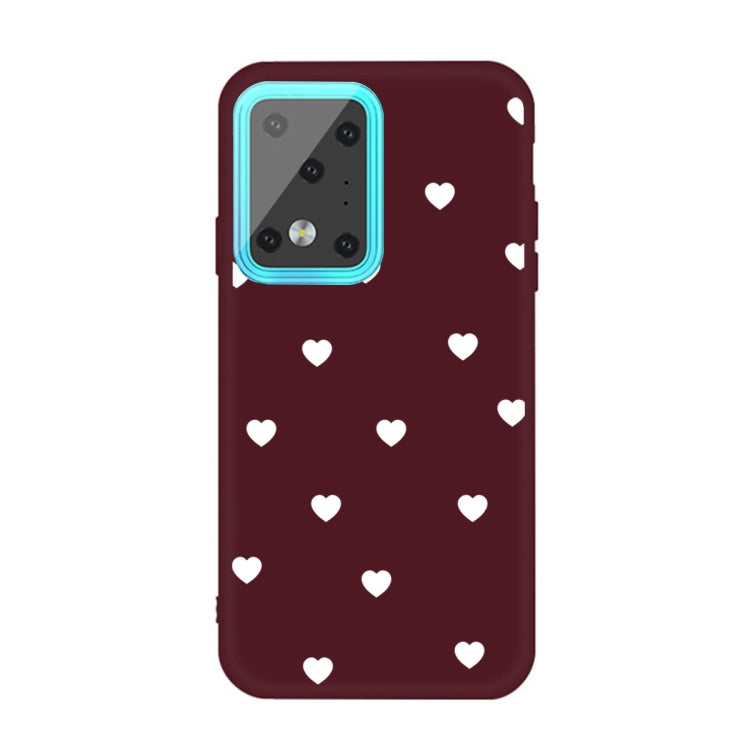For Galaxy S20 Ultra Multi Love Heart Pattern Frosted TPU Protective Case