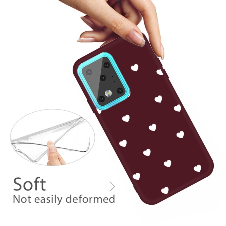 For Galaxy S20 Ultra Multi Love Heart Pattern Frosted TPU Protective Case
