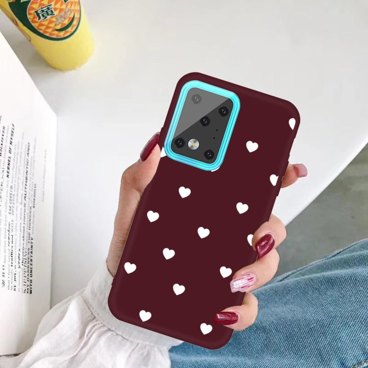 For Galaxy S20 Ultra Multi Love Heart Pattern Frosted TPU Protective Case
