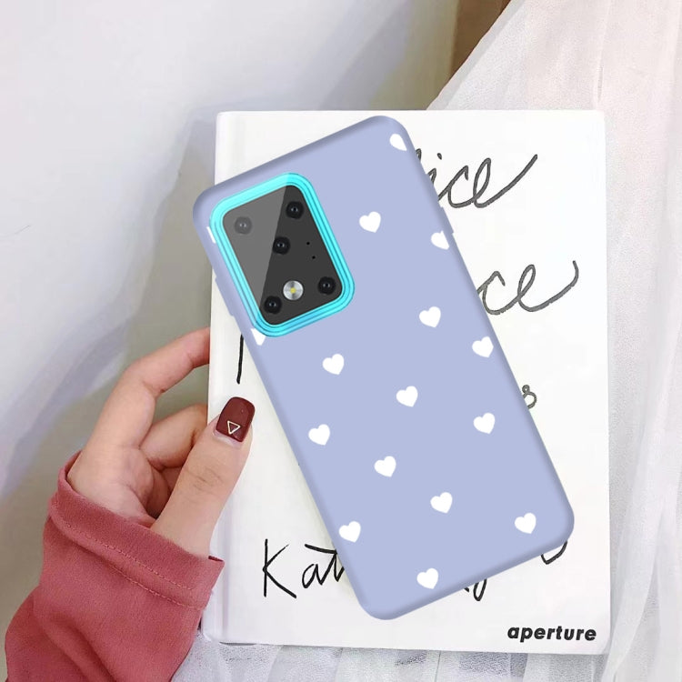 For Galaxy S20 Ultra Multi Love Heart Pattern Frosted TPU Protective Case