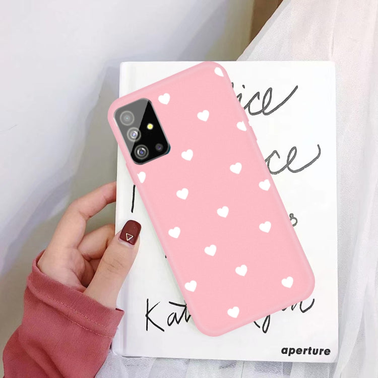 For Galaxy S20 Multi Love Heart Pattern Frosted TPU Protective Case