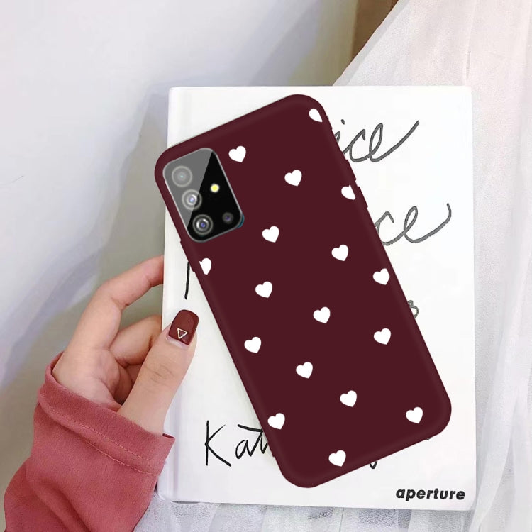 For Galaxy S20 Multi Love Heart Pattern Frosted TPU Protective Case