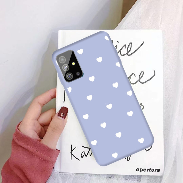 For Galaxy S20 Multi Love Heart Pattern Frosted TPU Protective Case
