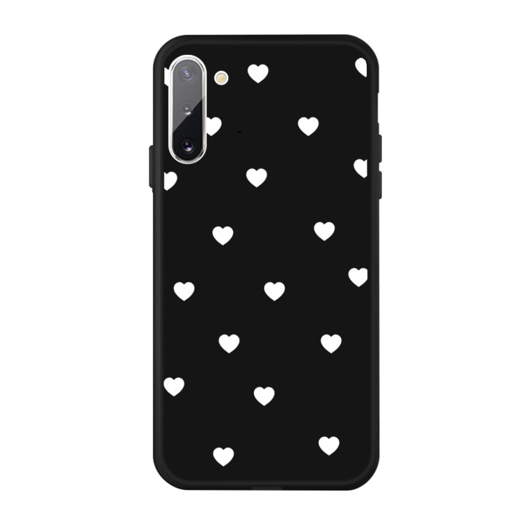 For Galaxy Note10 Multi Love Heart Pattern Frosted TPU Protective Case
