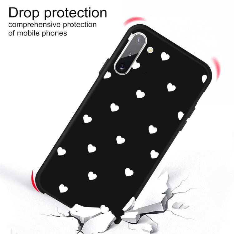 For Galaxy Note10 Multi Love Heart Pattern Frosted TPU Protective Case