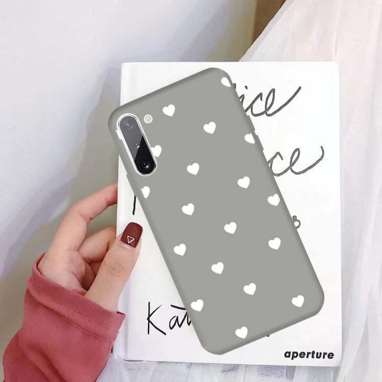 For Galaxy Note10 Multi Love Heart Pattern Frosted TPU Protective Case