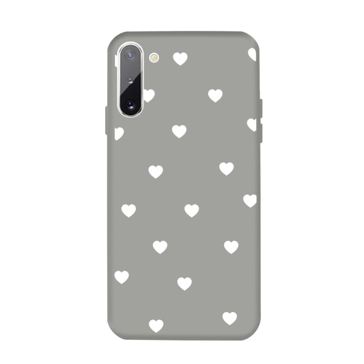 For Galaxy Note10 Multi Love Heart Pattern Frosted TPU Protective Case