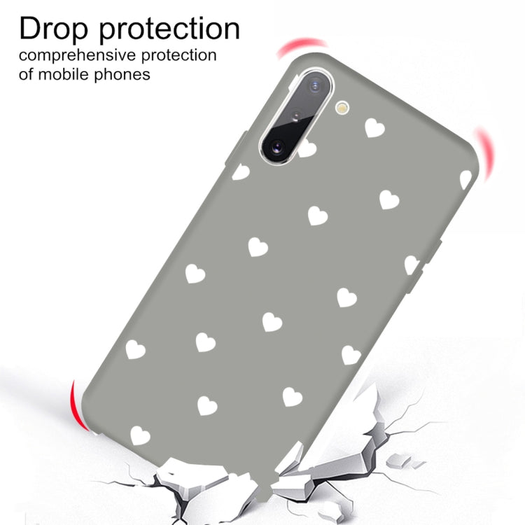 For Galaxy Note10 Multi Love Heart Pattern Frosted TPU Protective Case