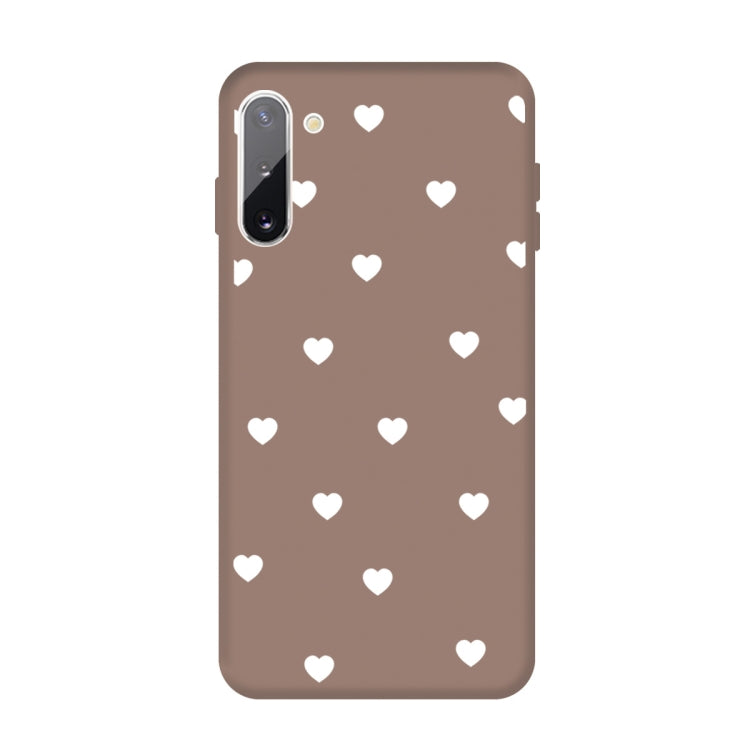 For Galaxy Note10 Multi Love Heart Pattern Frosted TPU Protective Case