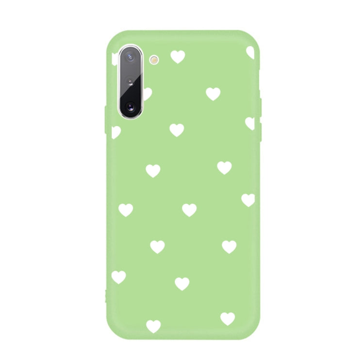 For Galaxy Note10 Multi Love Heart Pattern Frosted TPU Protective Case