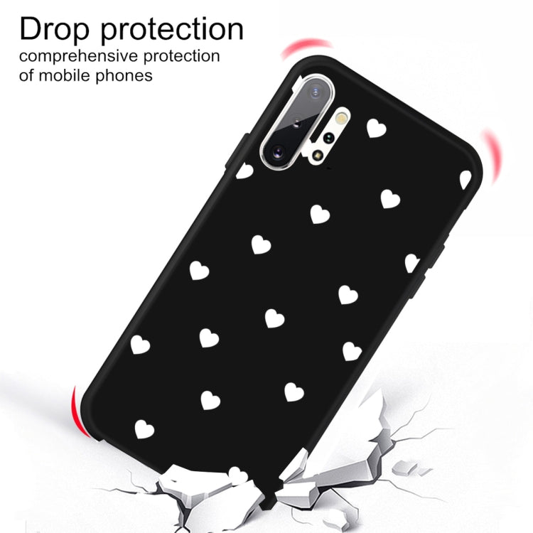 For Galaxy Note10+ Multi Love Heart Pattern Frosted TPU Protective Case