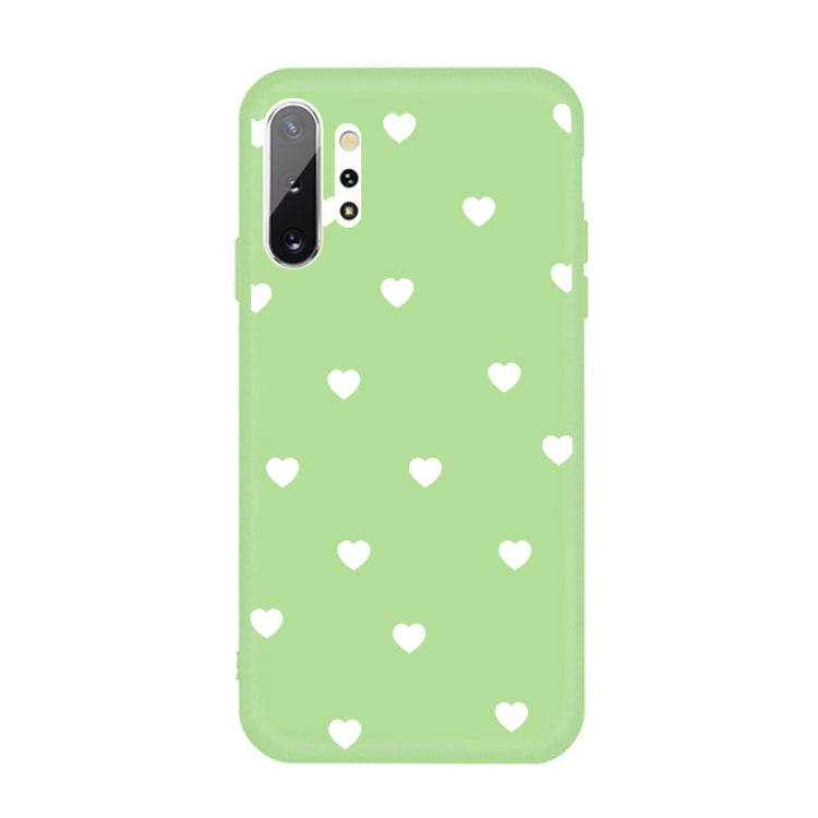For Galaxy Note10+ Multi Love Heart Pattern Frosted TPU Protective Case