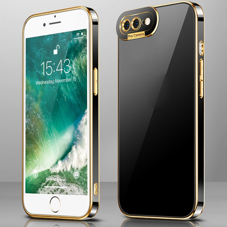 Electroplating All-inclusive Shockproof Phone Case For iPhone 8 Plus / 7 Plus