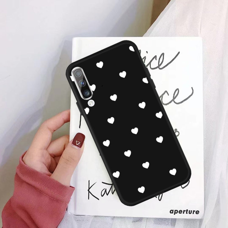 For Galaxy A70 Multi Love Heart Pattern Frosted TPU Protective Case