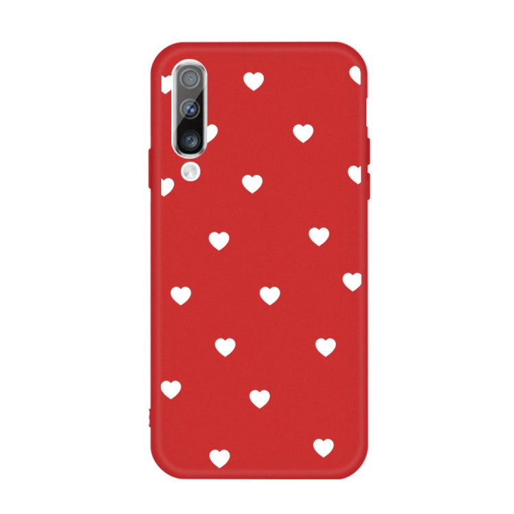 For Galaxy A70 Multi Love Heart Pattern Frosted TPU Protective Case