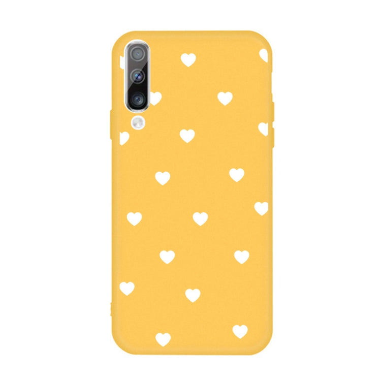 For Galaxy A70 Multi Love Heart Pattern Frosted TPU Protective Case
