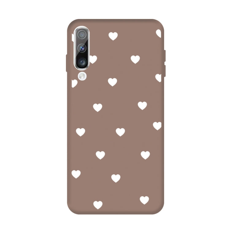 For Galaxy A70 Multi Love Heart Pattern Frosted TPU Protective Case
