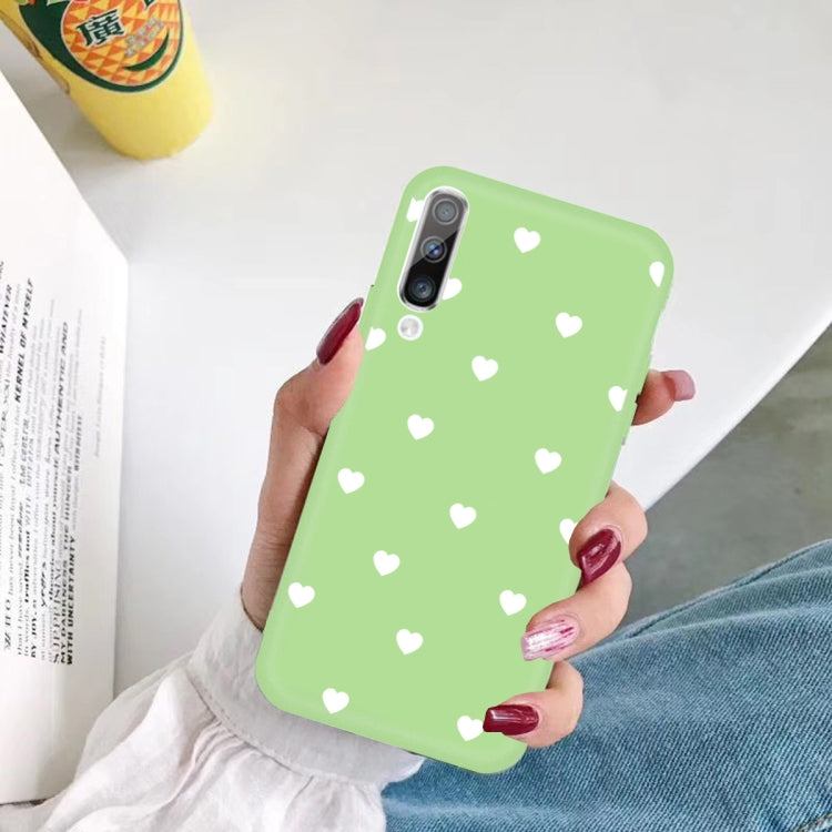 For Galaxy A70 Multi Love Heart Pattern Frosted TPU Protective Case