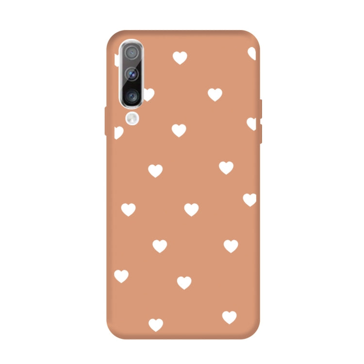For Galaxy A70 Multi Love Heart Pattern Frosted TPU Protective Case
