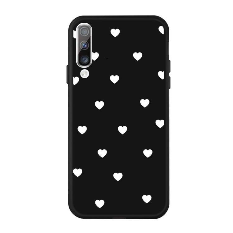 For Galaxy A50 Multi Love Heart Pattern Frosted TPU Protective Case