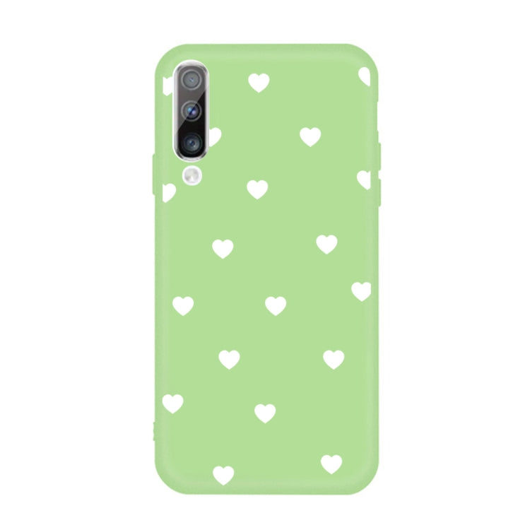 For Galaxy A50 Multi Love Heart Pattern Frosted TPU Protective Case