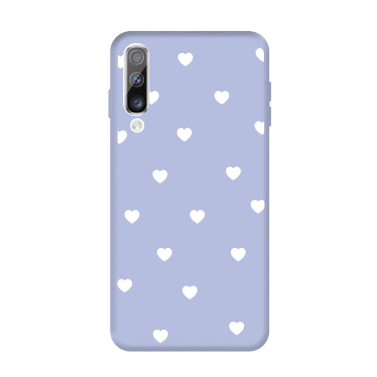 For Galaxy A50 Multi Love Heart Pattern Frosted TPU Protective Case