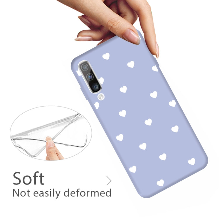 For Galaxy A50 Multi Love Heart Pattern Frosted TPU Protective Case