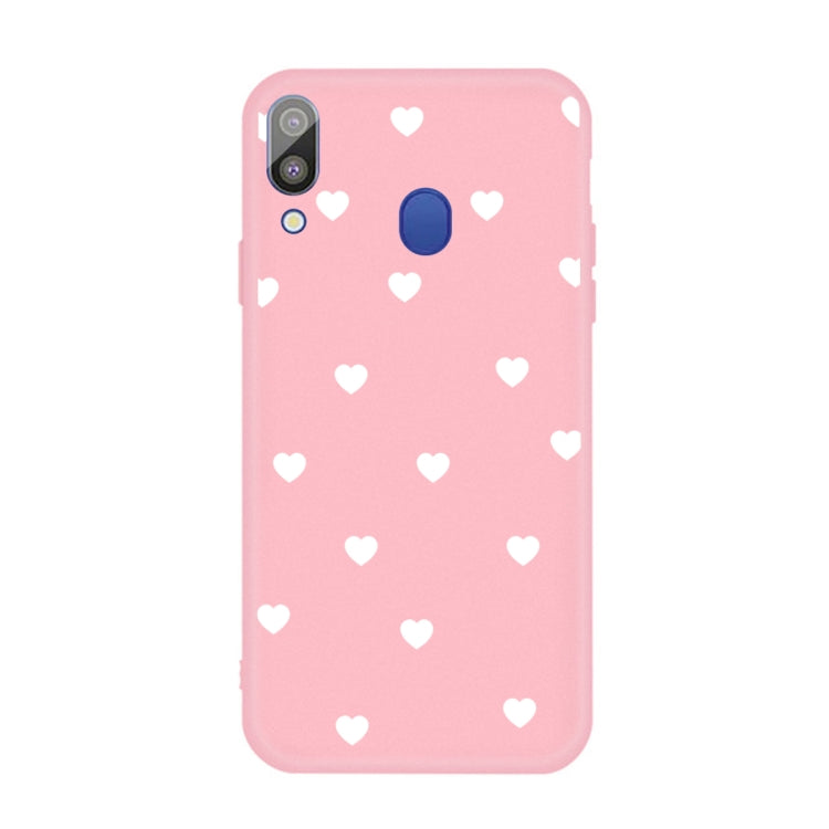 For Galaxy A30 Multi Love Heart Pattern Frosted TPU Protective Case